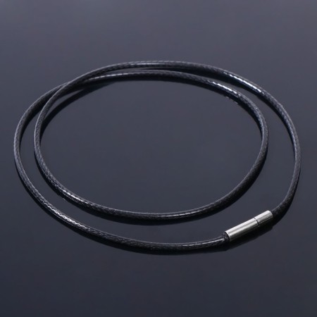 Korean wax thread, 50 cm, d = 1.5 mm, black color