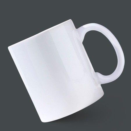 Ceramic Curamic Circle, 320 ml, white color-2