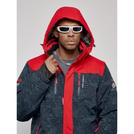 Male winter ski costume, size 48, dark blue color-12