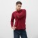 Long -sized male plain, burgundy color, size 48