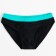 Bathing swimming trunks for the boy minku, black/turquoise color, height 98-104