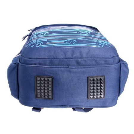 School backpack Bruno VisConti, 40 x 30 x 19 cm, ergonomic back, “sports car”, pencil case as a gift-6