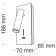 Bra Technical C041wl-L3B3K, LED, 3W, 7x6.5x18.6 cm, 200lm, black color