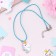 Children's pendant "chosen" unicorn color