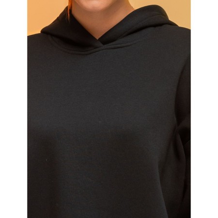 Female hoodies, size 50, black color-3