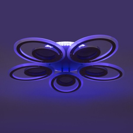 Causteen from the remote control 1911/5wt LED 160W Dimmer white 68x68x8.5 cm Bayerlux-15