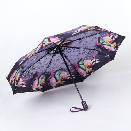 Automatic umbrella "Olivia", Eponge, 3 additions, 8 spokes, r = 47 cm, color mix-2