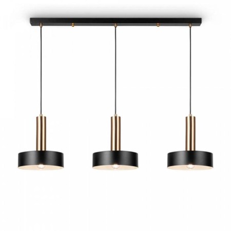 Izza lamp, 3x40W E27, black color, brass
