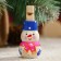Snipm "Snowman", 3x7 cm, mix, manual painting