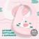 Blory for feeding "Swan" silicone with pocket, pink color