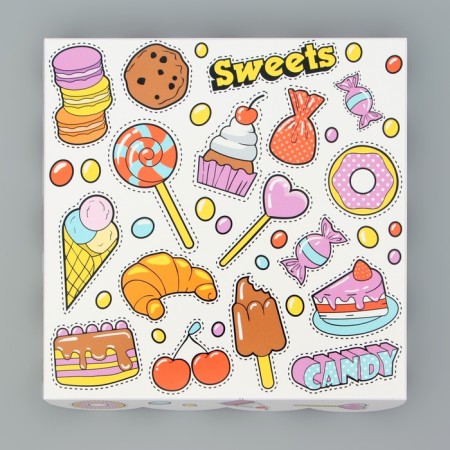 Box for cookies, "sweet tooth", 15 x 15 x 3 cm-3