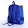 Baby backpack on lightning, 2 outer pockets, blue/yellow color