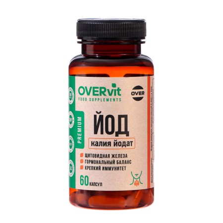 Potassium iodat Overvit, 60 capsules
