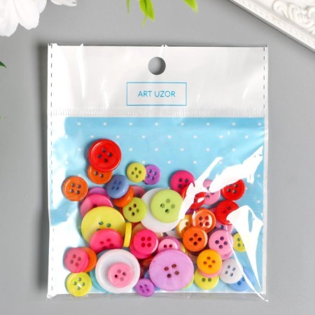 A button of buttons decorative plastic "Color"-4