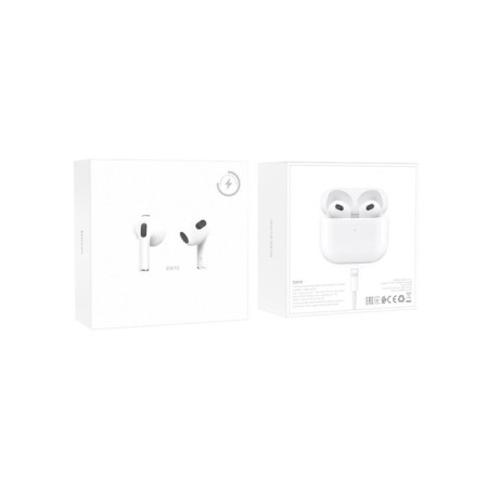Hoco EW10, TWS, wireless headphones, inserts, BT 5.1, 30/300 mAh, white-6