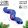 New Year's Magnet Soft "snake", blue