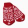 Female mittens, red color, size 18