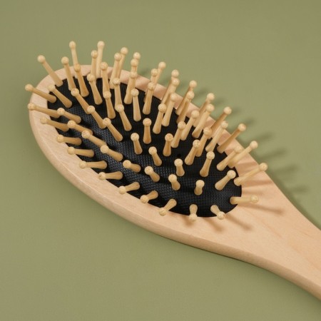 Massage comb “SWAR”, 6 × 22 cm, color “Light Wood”-3