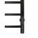 The electric heated towel -sprayer "Sanprise" Aurora P6, 500x600 mm, right, black