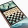 NARDS "Volk", wooden board 60 x 60 cm, with a field for playing checkers