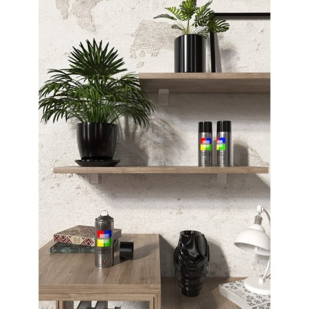 Aerosol paint enamel Black glossy 520ml Coralino Ral9005-2