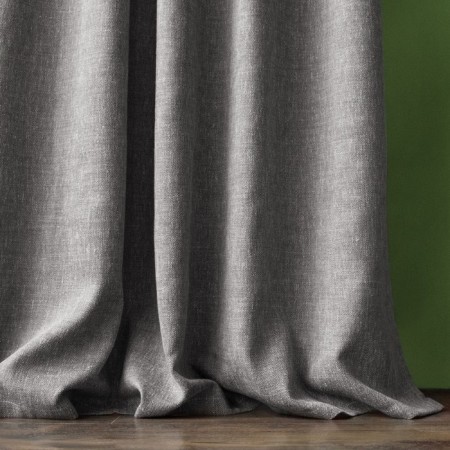 Konni curtain set, size 140 x 270 cm - 2 pcs, grab - 2 pcs, color is dark - gray-2