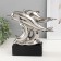 Souvenir ceramics "Dolphins on the waves" silver 7.3x22x23 cm