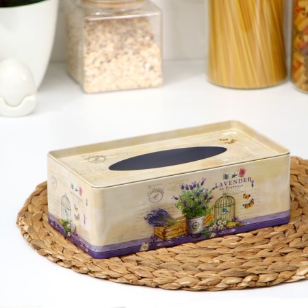 Lavender napkin stand, 21.5 × 12 × 7.2 cm-2