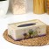 Lavender napkin stand, 21.5 × 12 × 7.2 cm