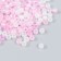 Glass beads 6/0 "pink melange" 10 g