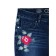 Women's jeans with embroidery CONTE Elegant, size XS, dark blue color