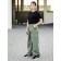 Insulated pants for children, height 176 cm, laurel color