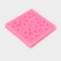 Mold "Four Snowflakes", silicone, 8.5 × 8.5 cm, pink color