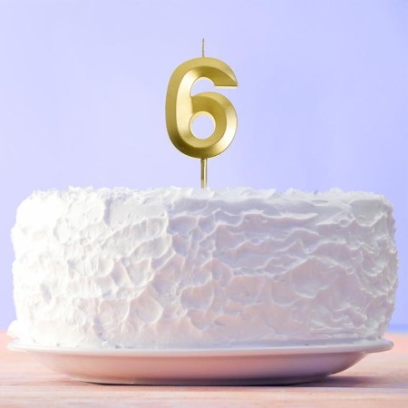 Candles for the cake, lilac, 16 pcs., 0.5 x 6.5 cm.