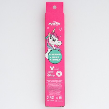 A set of children's cutlery "Unicorn", 2 items: fork and spoon, Minnie Mouse-4