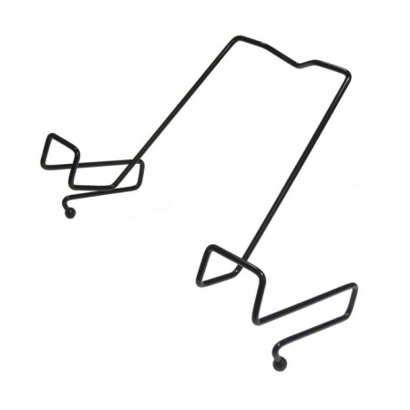 Book stand, metal, for a desk up to 20 mm thick, black