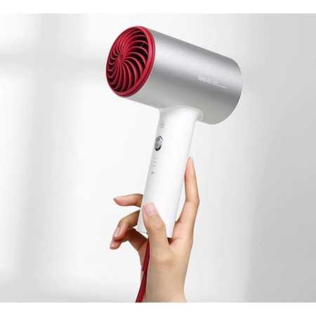 FEN SOOCAS HAIR DRYER H5, 1800 W, 3 speeds, ionization, cord 1.7 m, silver-red-4
