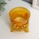 Climber Plastic, glass "Lotus flower" gold 6.5x6x6 cm