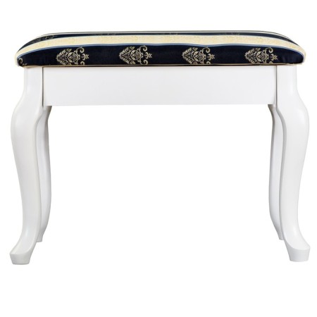 Retro banquet with a white drawer, 550x330x430, Blue strip-4