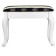 Retro banquet with a white drawer, 550x330x430, Blue strip