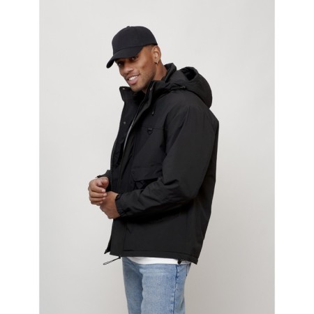 Male spring jacket, size 54, black color-4
