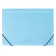 Folder-carte, 12 departments, 600 μm, Erichkrause "Diagonal Pastel", elastic band, embossing, mix