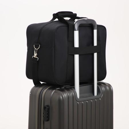 Road bag with lightning, long belt, black color-3