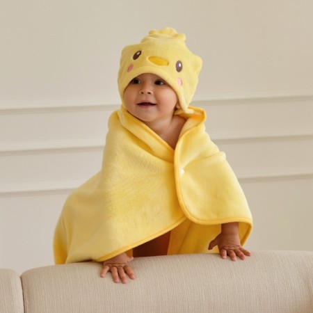 Lovelife ocorous towel "duckling", 60x85 cm, 100% PE, Velsoft 450 g/m2