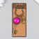 Trick metal, glass "Double heart and key" bronze 10 cm