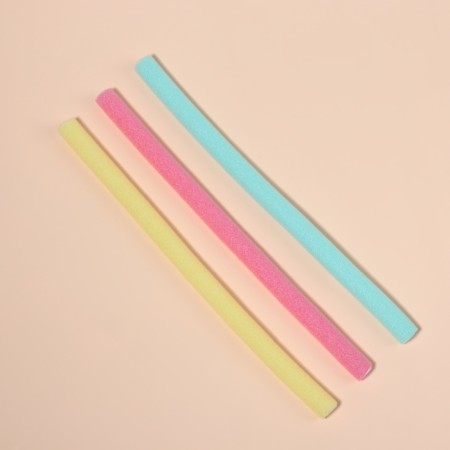 Bigudi "Boomerang", D = 1.3 cm, 24 cm, 10 pcs, color mix-5