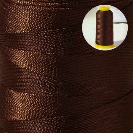Shoe threads, 500d/3, 600 m, brown color-1