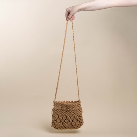 Women's bag SL Home, manual weaving, cotton, pens length 55 cm, 22 × 22 cm-7