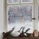 Vinyl stickers on the windows "New Year", snowflakes, reusable, 70 x 25 cm, new year