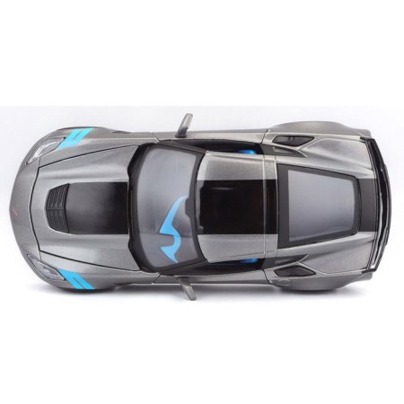MASTO DIE-CAST 2017 Corvette Grand Sport, 1:24, silver color-4